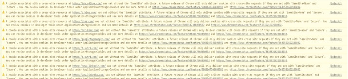 Cross-domain cookies in Chrome