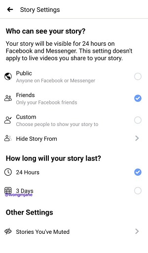 Facebook test stories die langer zichtbaar zijn