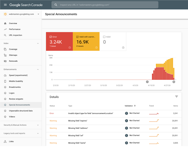 Nieuwe Rapportages in Google Search Console