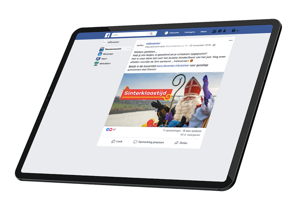 Regionale campagne ter promotie van de intocht van Sinterklaas