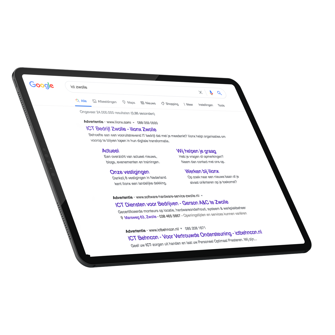 Case ilionx - Advertenties op IT bedrijf