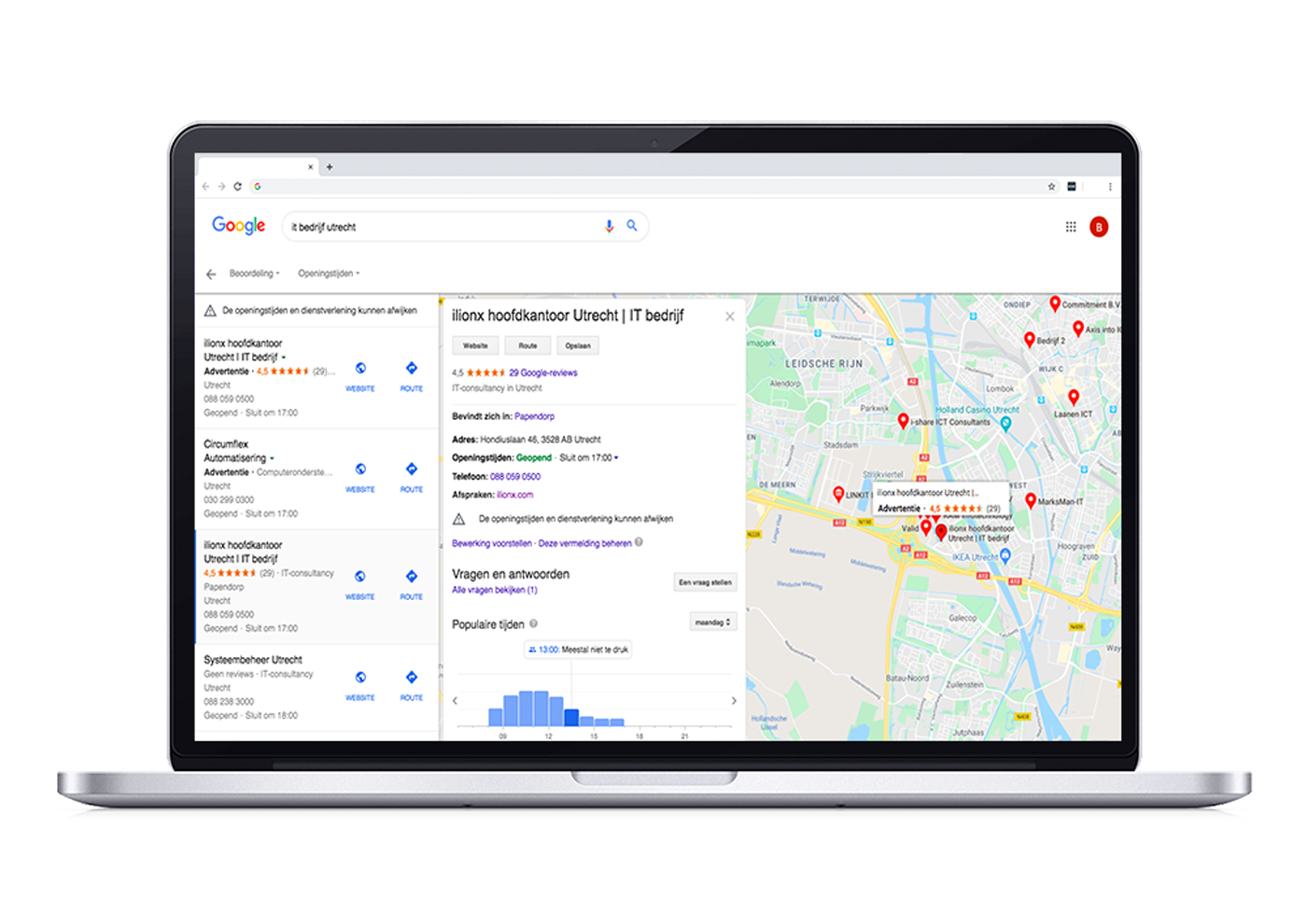 Case ilionx - Optimaliseren Google Mijn Bedrijf
