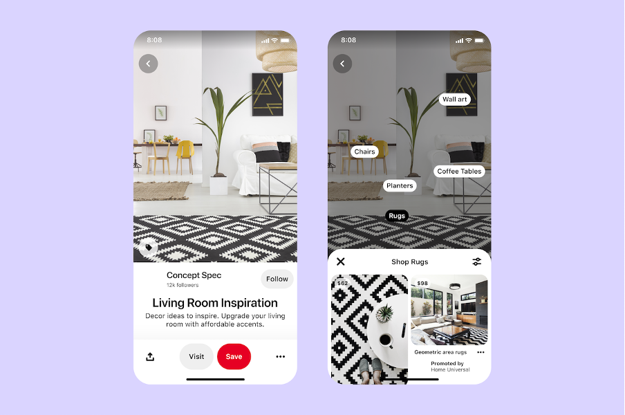 Shoppen via Pinterest