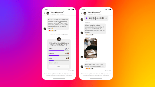 Instagram introduceert Broadcast kanalen
