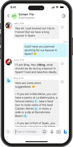 Nieuwe Bing op je mobiel en Skype