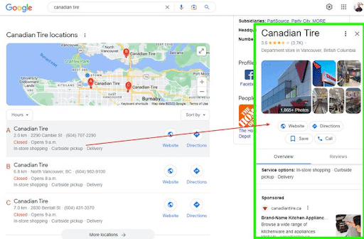 Google test met business profielen binnen Search