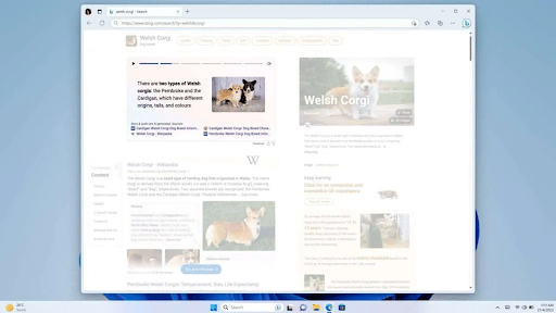 Updates van de nieuwe Bing
