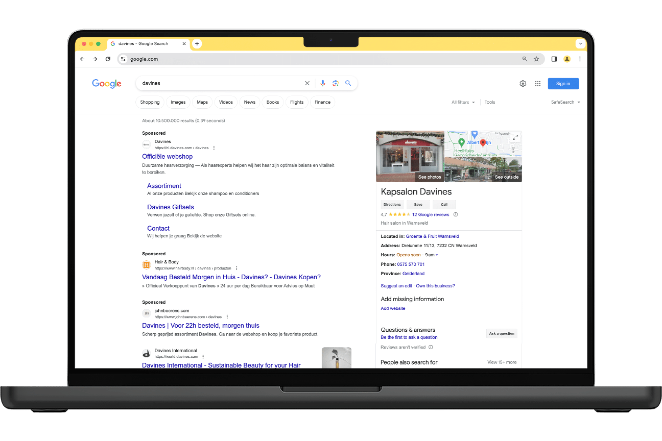 Google bedrijfsprofiel